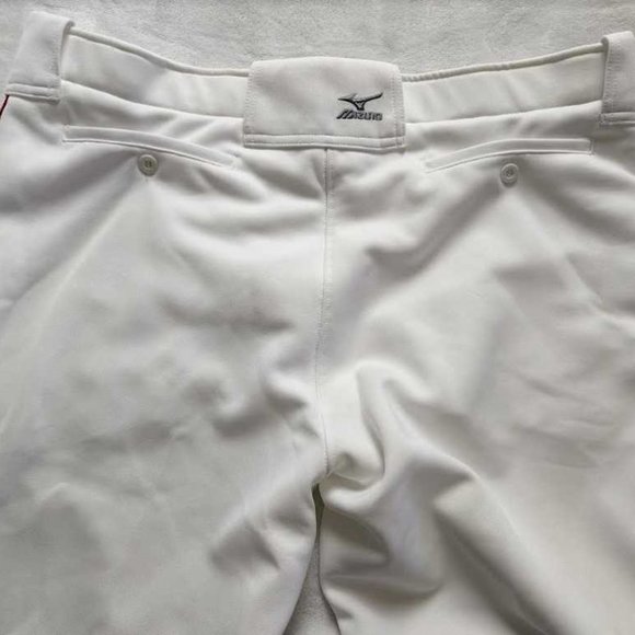 New women's XXL Mizuno Select belted piped fastpitch softball pant in white - Picture 7 of 8